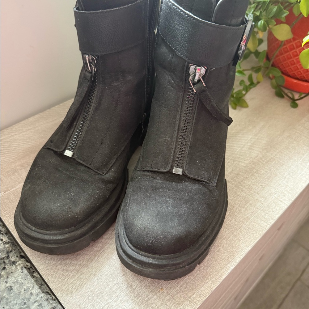 DKNYC Black Ankle Boots